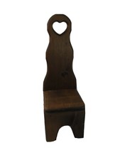 Handmade 16.5" Wood Folk Art Pouting Chair Doll Miniture Primitive Shaker 