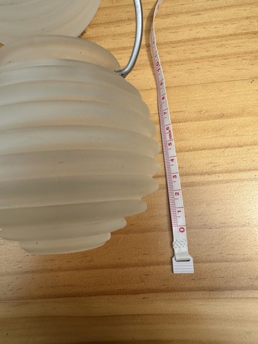 White frosted glass hanging - 4,