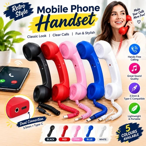 Retro telephone handset for - handset,