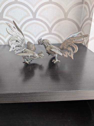 Vintage silver plated fighting - vintage,