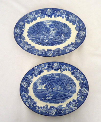 Enoch woods blue floral - x2,