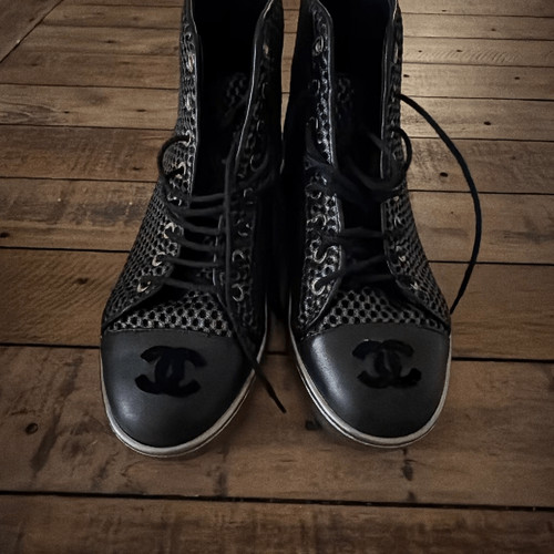Chanel black mesh and - chanel,