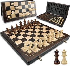 Wooden Chess Set Magnetic –