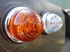 Land Rover Series 1 2 2a 3 Lucas L594 Front/Rear Indicator Light Glass Lens Unit