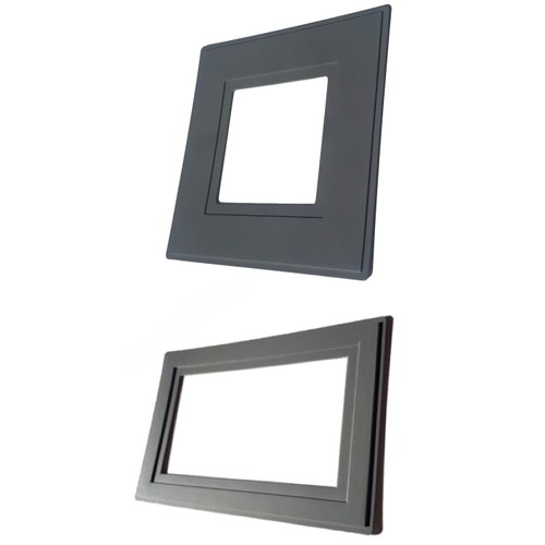 Grey light switch - light,