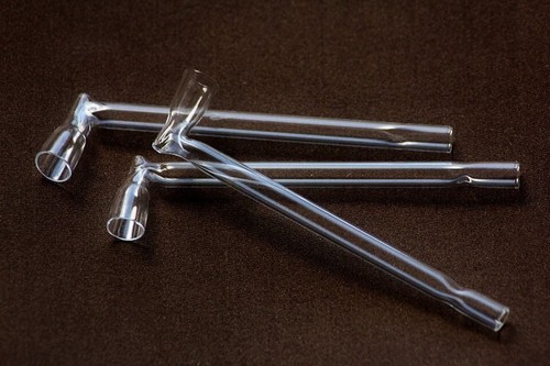 Glass lily pipe - glass, lufki