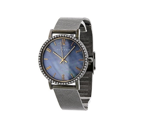 Skagen blue dial - skagen, swarovski