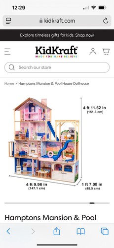 Wooden dollhouse kidcraft - wooden, dollhouse.