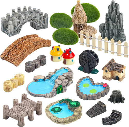 Fairy garden miniatures - fairy, 21pcs