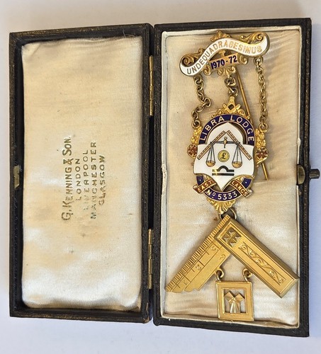 Masonic jewel silver - masonic,