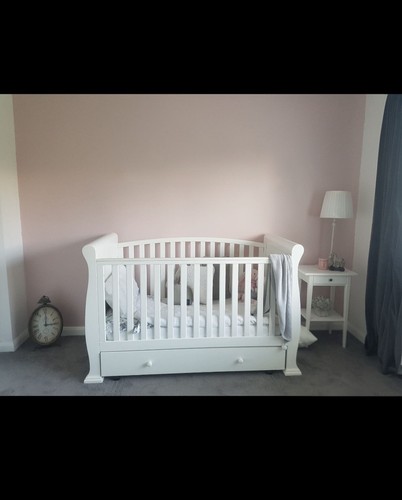 Sleigh cot bed - cot/cot, and