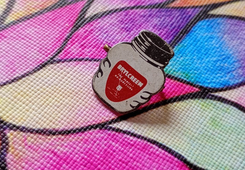Vintage brylcreem enamel - vintage,