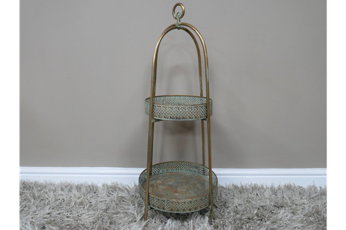 Side table metal gold moroccan - metal,