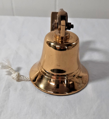 Vintage brass bell ships - vintage,