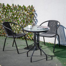 Outdoor Wicker Bistro Chairs