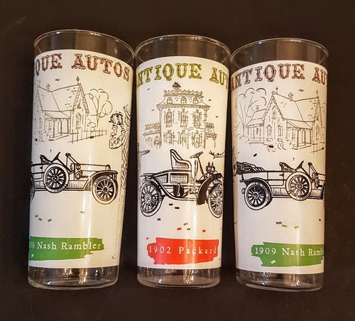 Antique auto tumbler lot - auto,