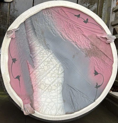 Vintage raku stoneware pottery - raku,