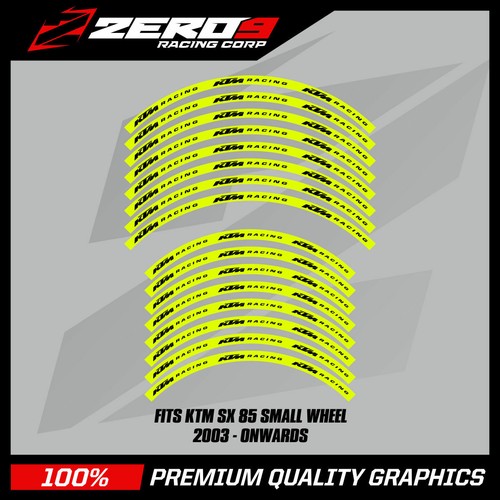 Ktm rim decals - decals, 85