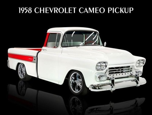 1958 chevrolet cameo white - 1958,
