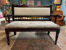 Free standing fabric pub bench