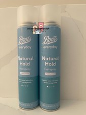 2 x Boots Everyday NATURAL HOLD Perfumed Hairspray 300ml