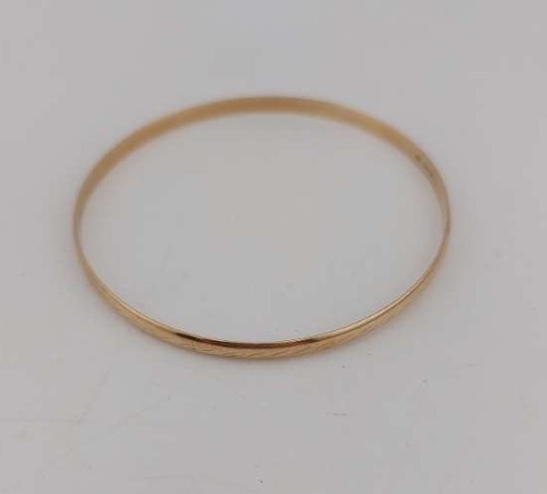 Gold slave bangle yellow 9ct - gold,