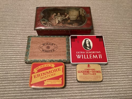 Selection vintage tins - of, and