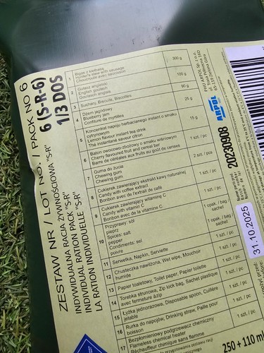 Original polish military mre - polish,
