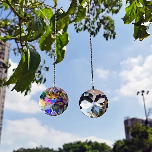 2pcs round crystal sun - round,