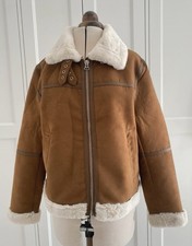 H&M faux leather jacket size