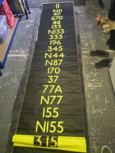 London bus destination blind - destination,
