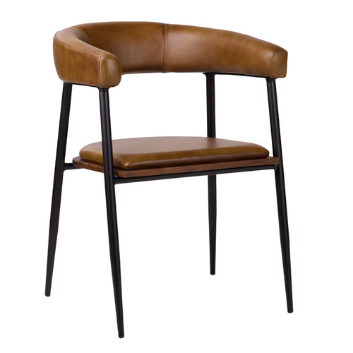 Olive brown leather seat black - olive,
