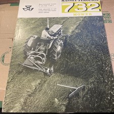 Massey Ferguson vintage scarce 732 tractor mower  sales brochure