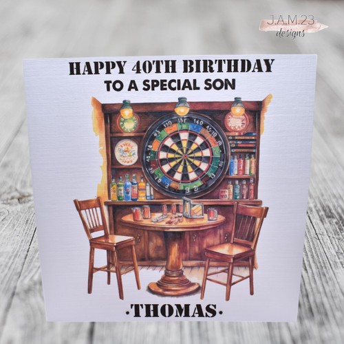Personalised male darts - personalised,