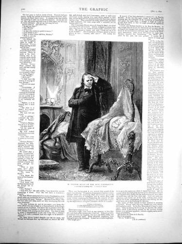 Old antique print 1877 - old,