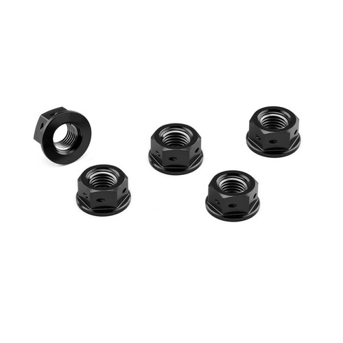 Aluminium rear sprocket - aluminium, nuts