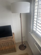 Zara Home white linen Shade & full length solid wood Base