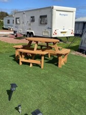 Round Picnic Table Bench