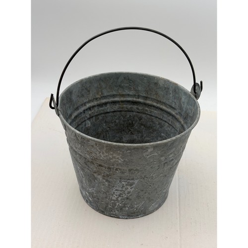 Galvanized metal pail - metal, bucket