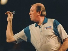 John Lowe Hand Signed 8x6 Inch Darts Photo