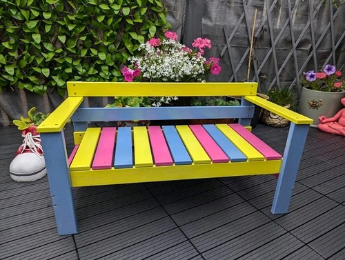 Kids garden bench - garden,