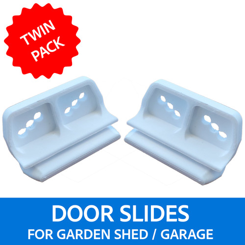Door slides metal shed - 2x,