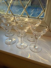 Beautiful set of six champagne  coupes