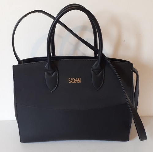 Coveri black medium tote - black,