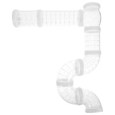  1 Set Hamster Tubes & Tunnel Kit - Transparent DIY Connecting Hamster Pipe for