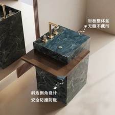 Customizable Green Stone Sink