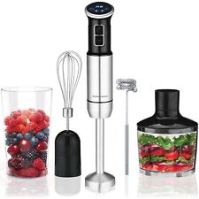 Hand Blender for Kitchen LCD Display 1000W 5 in 1 Immersion Hand Blender Stick