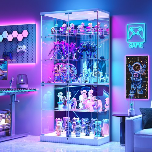 Tier glass display cabinet - glass,