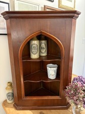 Vintage Mahogany Corner Shelf unit - Freestanding or Wall hung