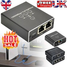 Ethernet Splitter Gigabit RJ45 Ethernet Splitter 1 to 2/3/4 High Speed 1000Mbps